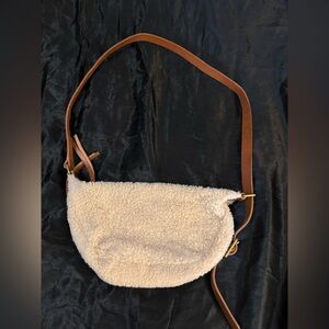 Madewell Cream and Brown Mini Bag